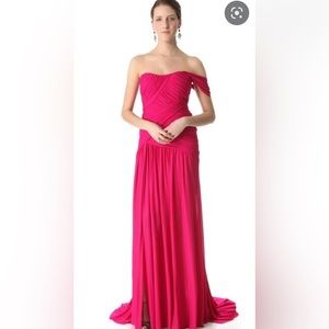 Donna Karan One-Shoulder Corset Gown